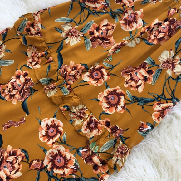 Slit Front Maxi Dress with Pretty Ruffle Detail - Picture 7 of 8